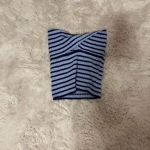 blue and purple tube top